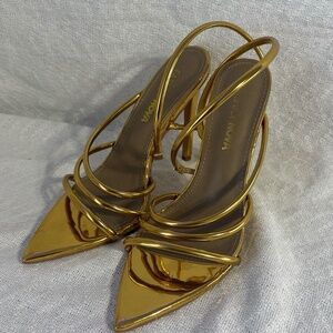 Gold Fashion Nova Heels